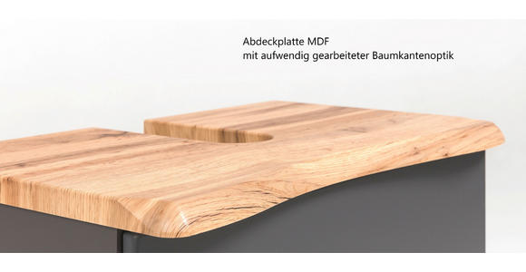 WASCHTISCHUNTERSCHRANK  - Silberfarben/Eiche Wotan, Natur, Holzwerkstoff/Kunststoff (61/55/40cm) - Xora