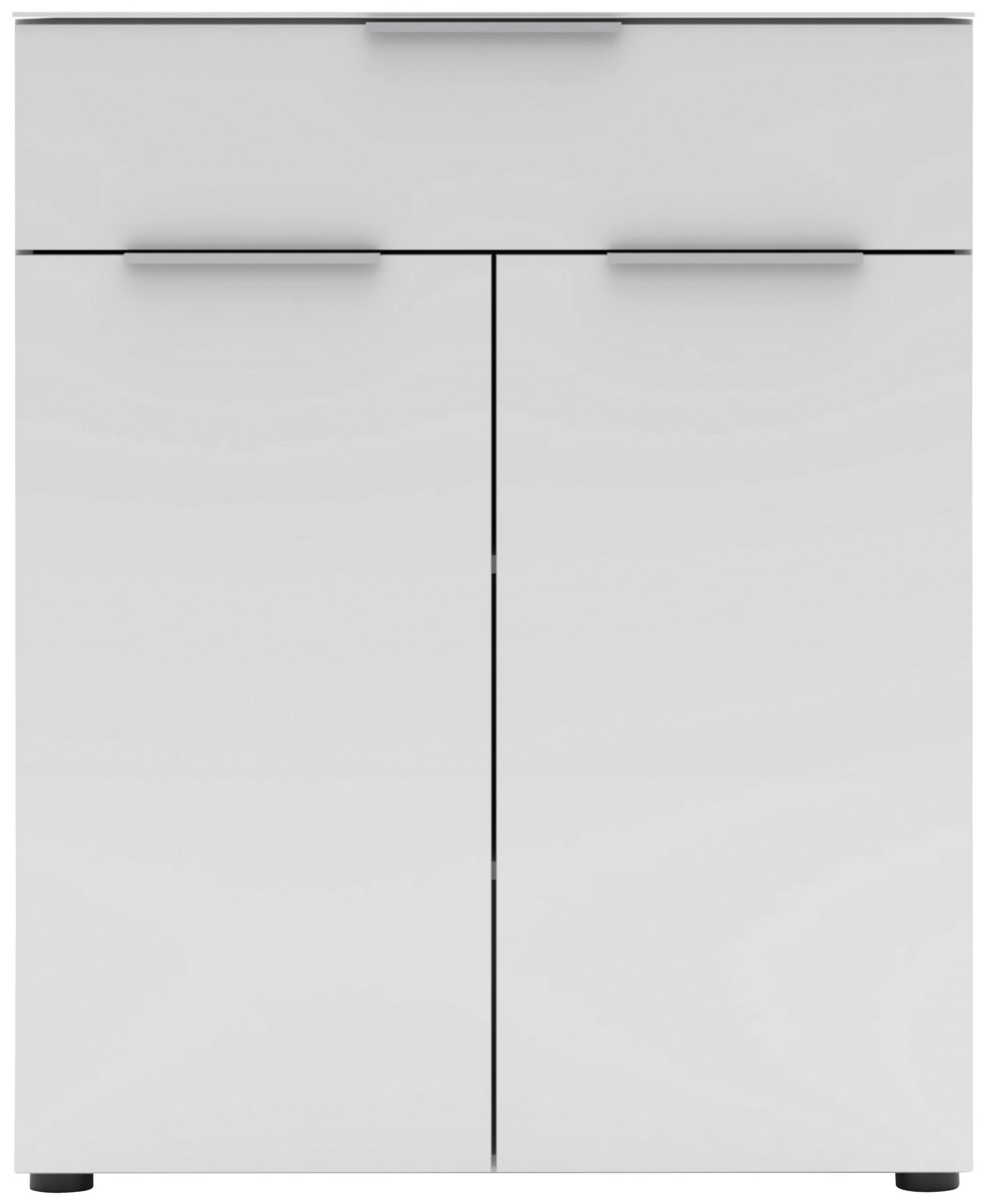 OMARA ZA ČEVLJE bela - barve kroma/bela, Moderno, kovina/leseni material (80/99/41cm) - Voleo