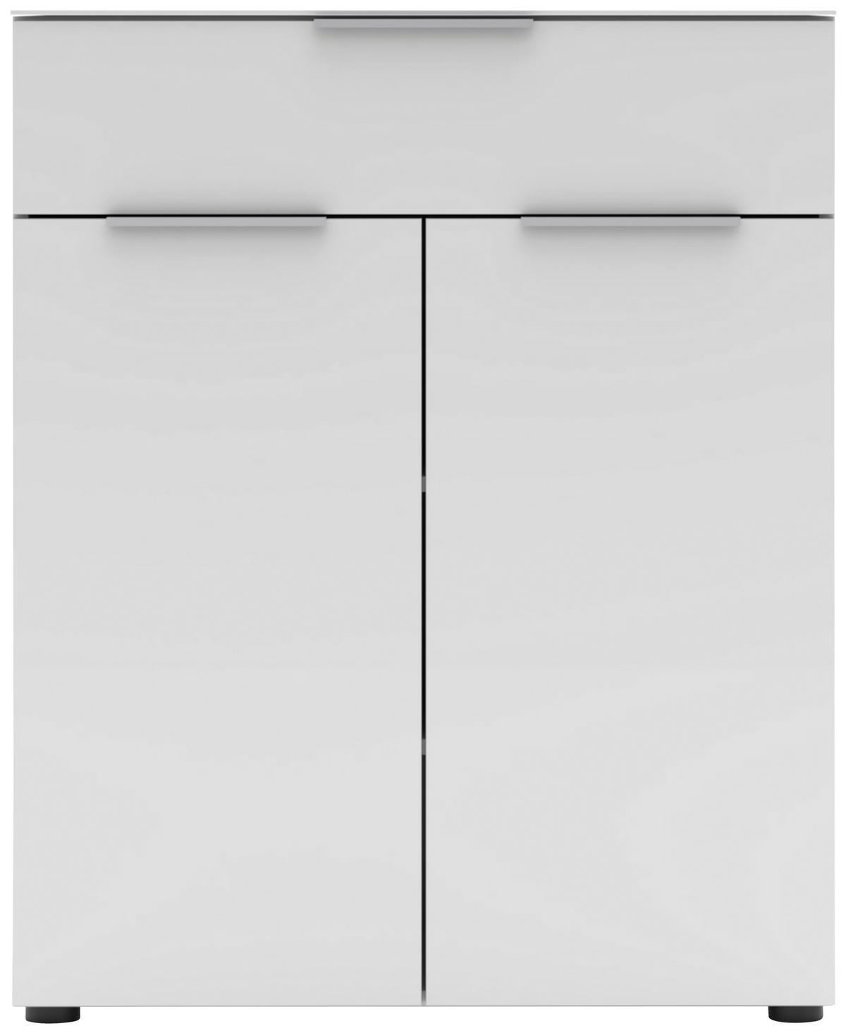 OMARA ZA ČEVLJE bela - barve kroma/bela, Moderno, kovina/leseni material (80/99/41cm) - Voleo