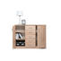 KOMMODE Eichefarben - Eichefarben/Alufarben, KONVENTIONELL, Holzwerkstoff/Kunststoff (109/85/35cm) - Carryhome