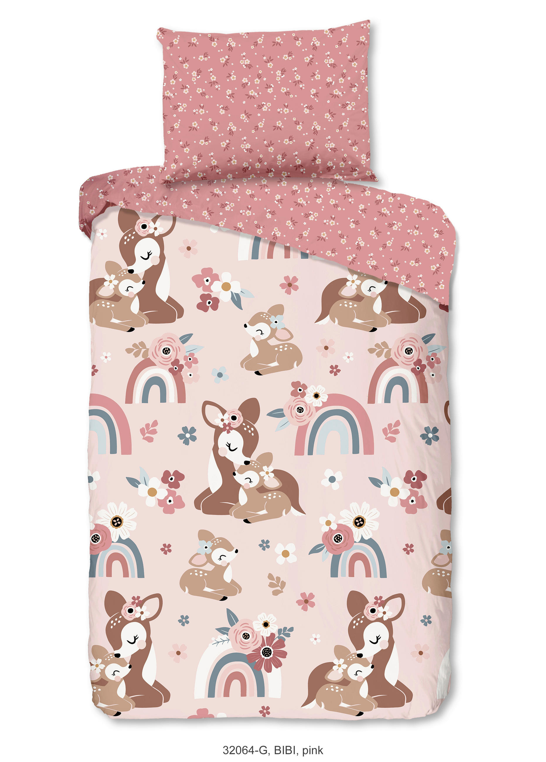 KINDERBETTWÄSCHE 140/200 cm  - Hellrosa/Rosa, Trend, Textil (140/200cm)