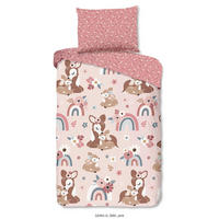 KINDERBETTWÄSCHE 140/200 cm  - Hellrosa/Rosa, Trend, Textil (140/200cm)