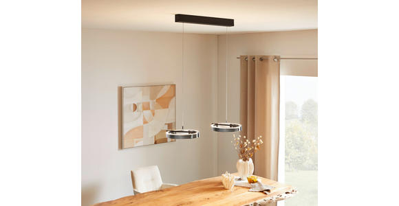 LED-HÄNGELEUCHTE 83/29/50-200 cm  - Transparent, Trend, Kunststoff/Metall (83/29/50-200cm) - Dieter Knoll