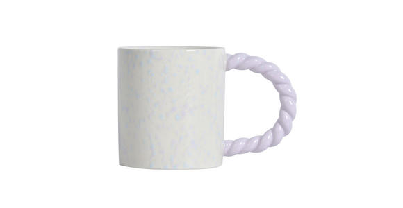 KAFFEEBECHER  400 ml   - Lila, Design, Keramik (9/10cm) - Novel