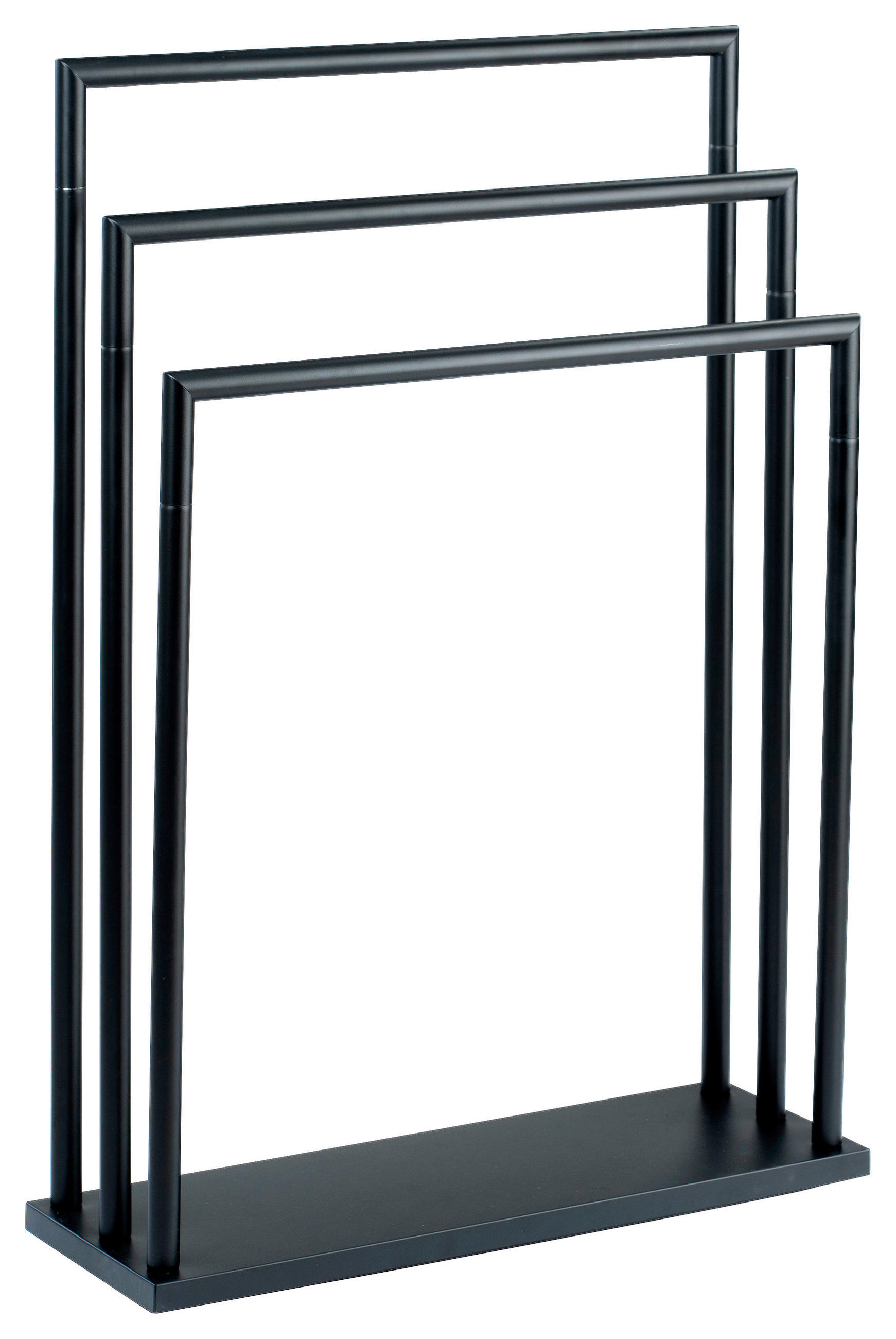 HANDTUCHSTÄNDER - Schwarz, Basics, Metall (58/84/20cm)