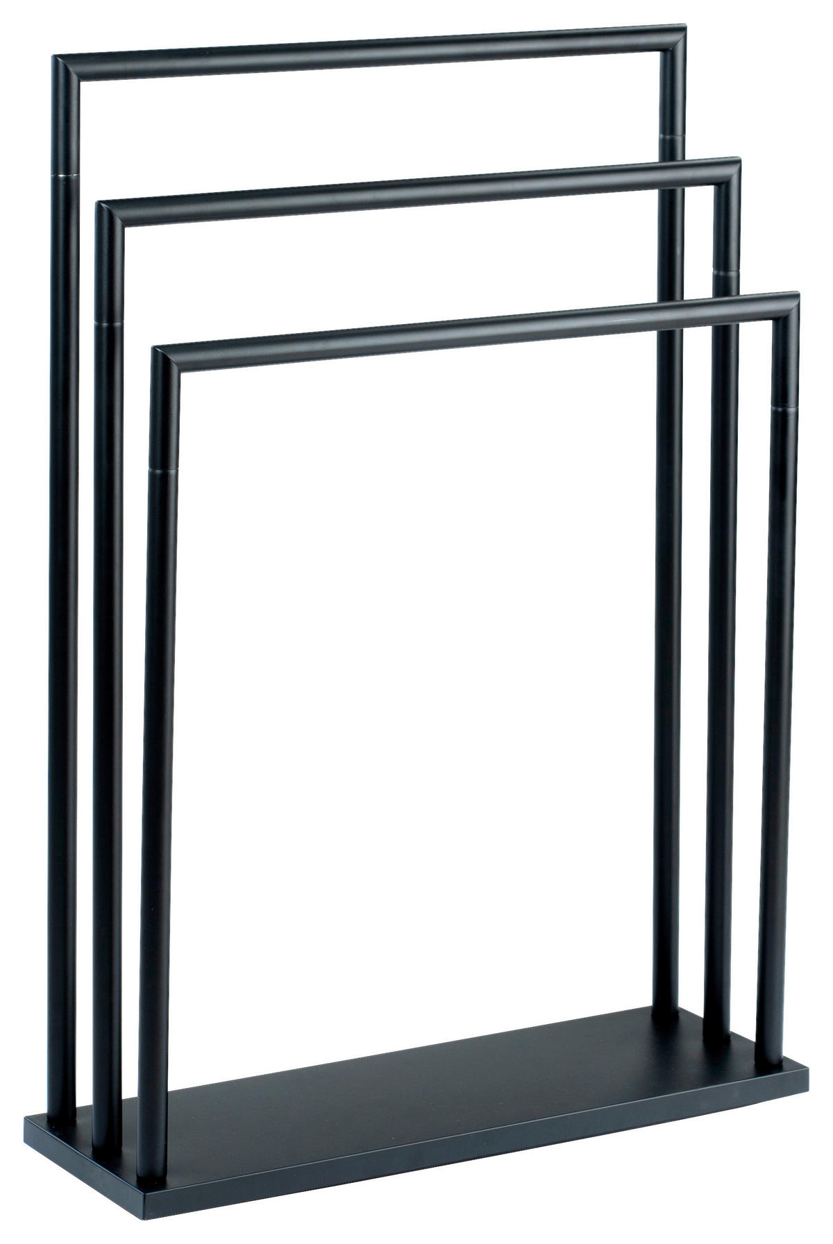 HANDTUCHSTÄNDER - Schwarz, Basics, Metall (58/84/20cm)