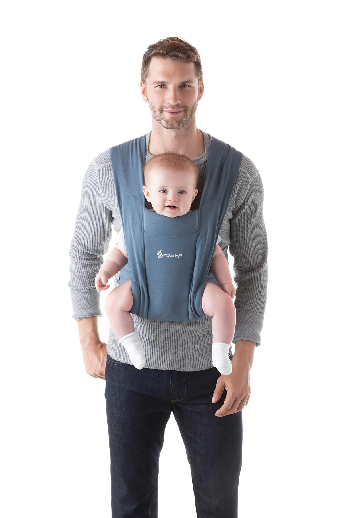 BABYTRAGE Embrace  - Pastellblau, Basics, Textil (17,4/12,4/26,5cm) - Ergo Baby
