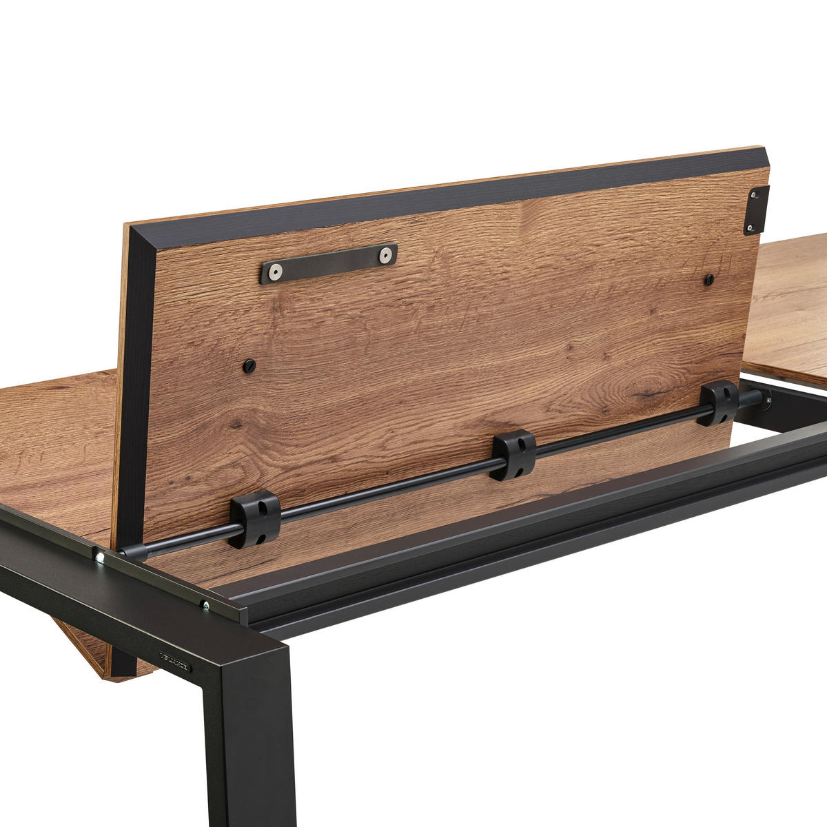 ESSTISCH in Metall, Holzwerkstoff 190/100/75 cm   - Eichefarben/Anthrazit, Design, Holzwerkstoff/Metall (190/100/75cm) - Venjakob
