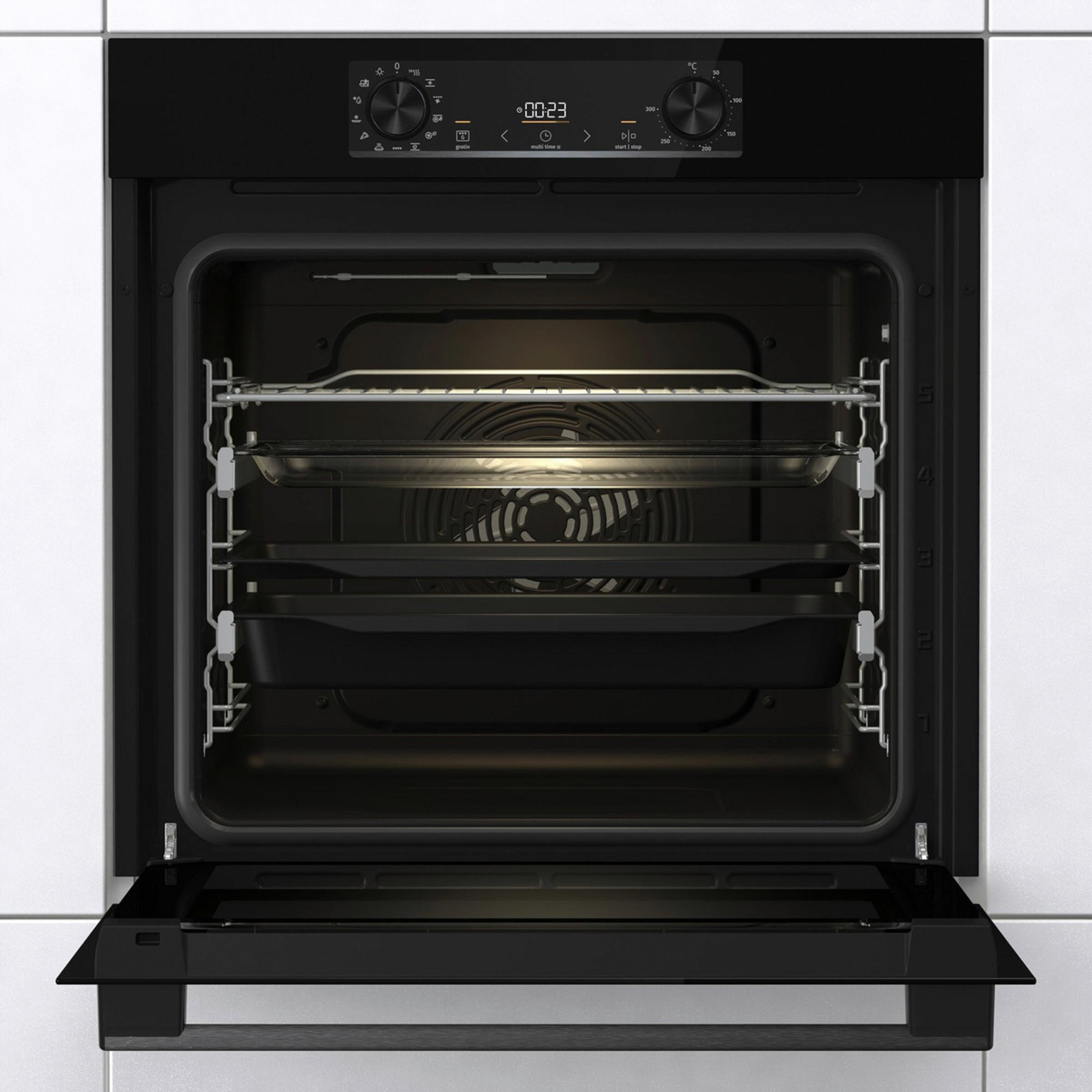 EINBAUBACKOFEN BOS6737E20FBG  - Schwarz, Basics, Metall (59,5/59,5/56,4cm) - Gorenje