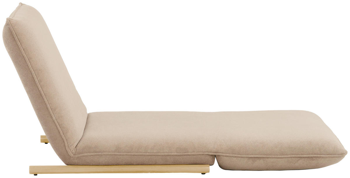 SESSEL in Samt Creme, Nussbaumfarben  - Nussbaumfarben/Creme, Design, Textil/Metall (93/97/80cm) - MID.YOU