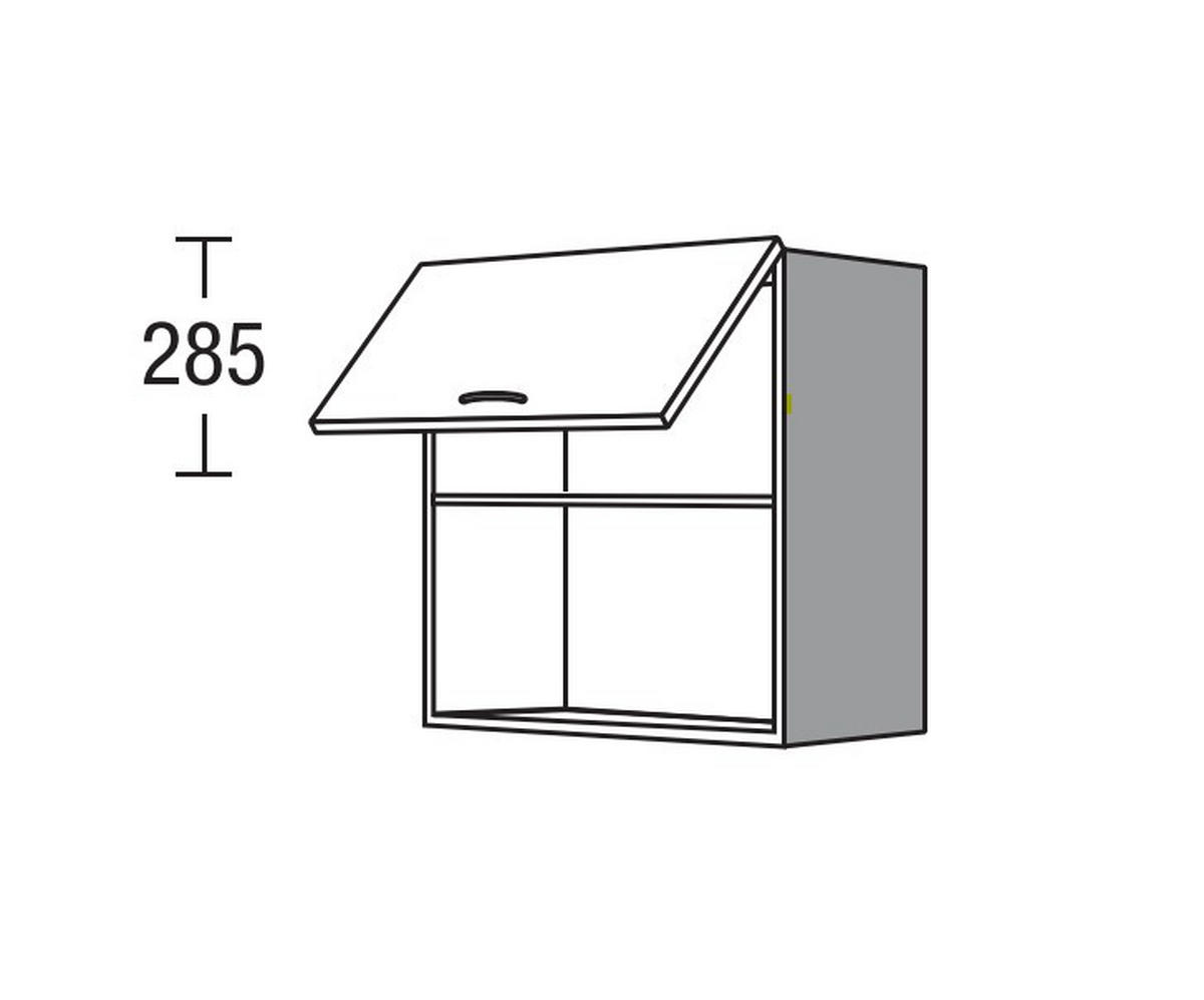 KÜCHENOBERSCHRANK 50/57,9/34,2 cm  in Weiß  - Edelstahlfarben/Weiß, Basics, Holzwerkstoff/Metall (50/57,9/34,2cm) - Impuls