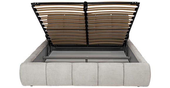 POLSTERBETT Beige 180/200 cm  - Beige/Schwarz, Design, Kunststoff/Textil (180/200cm) - Esposa