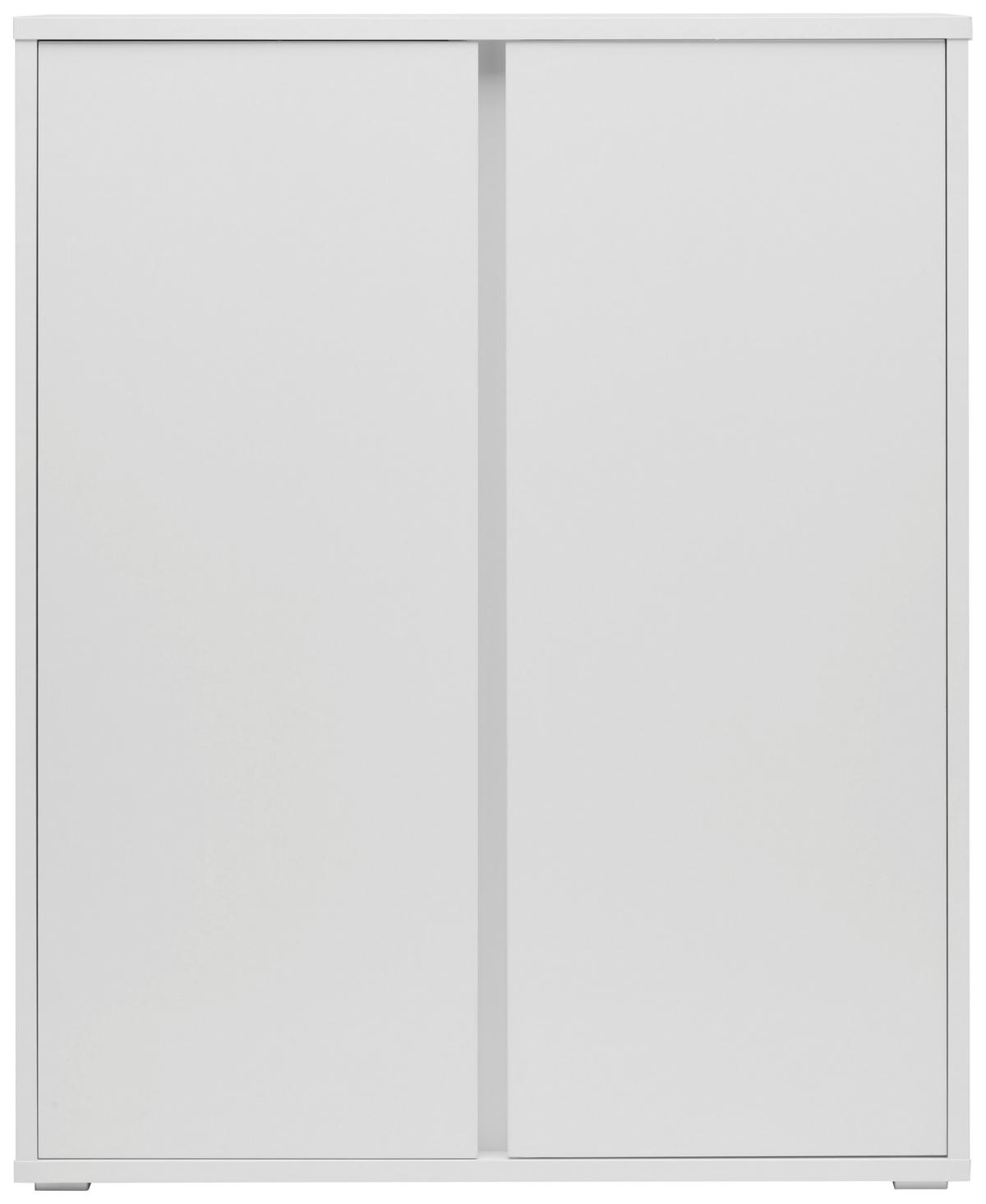 SCHUHSCHRANK Weiß  - Alufarben/Weiß, MODERN, Holzwerkstoff/Kunststoff (97,5/120/33,8cm) - Xora