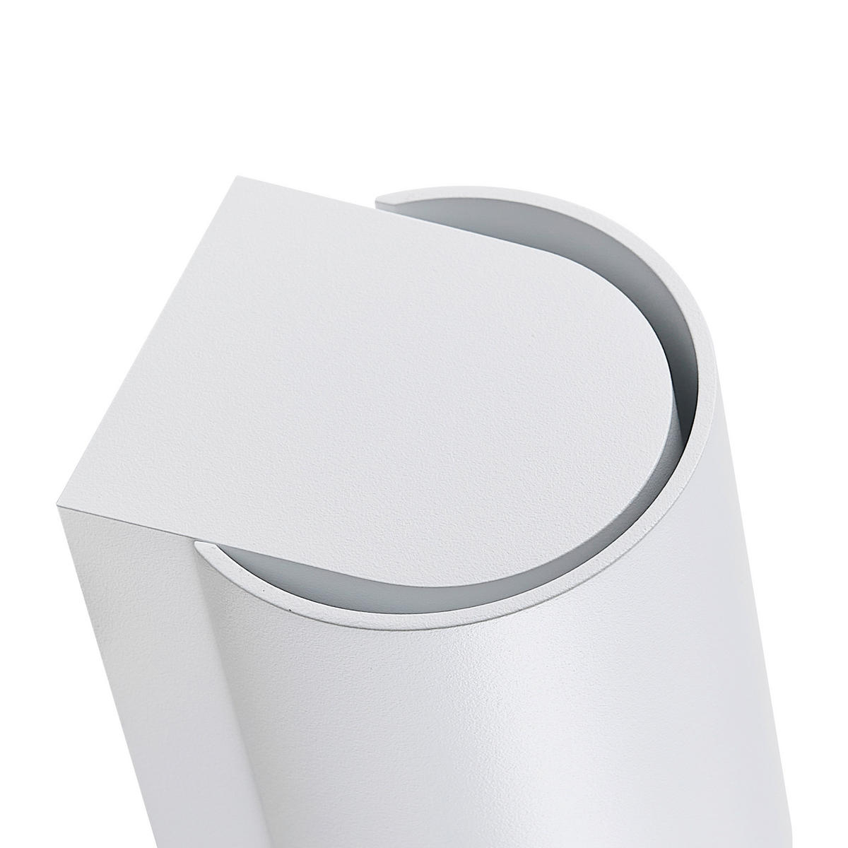 AUSSENWANDLEUCHTE - Weiss, Design, Metall (8/8/11cm)