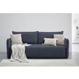 SCHLAFSOFA in Webstoff Dunkelblau  - Schwarz/Dunkelblau, KONVENTIONELL, Kunststoff/Textil (224/90/107cm) - Carryhome
