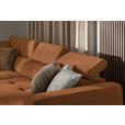 ECKSOFA in Struktur Rostfarben  205/284 cm  - Rostfarben/Schwarz, Design, Kunststoff/Textil (205/284cm) - Xora
