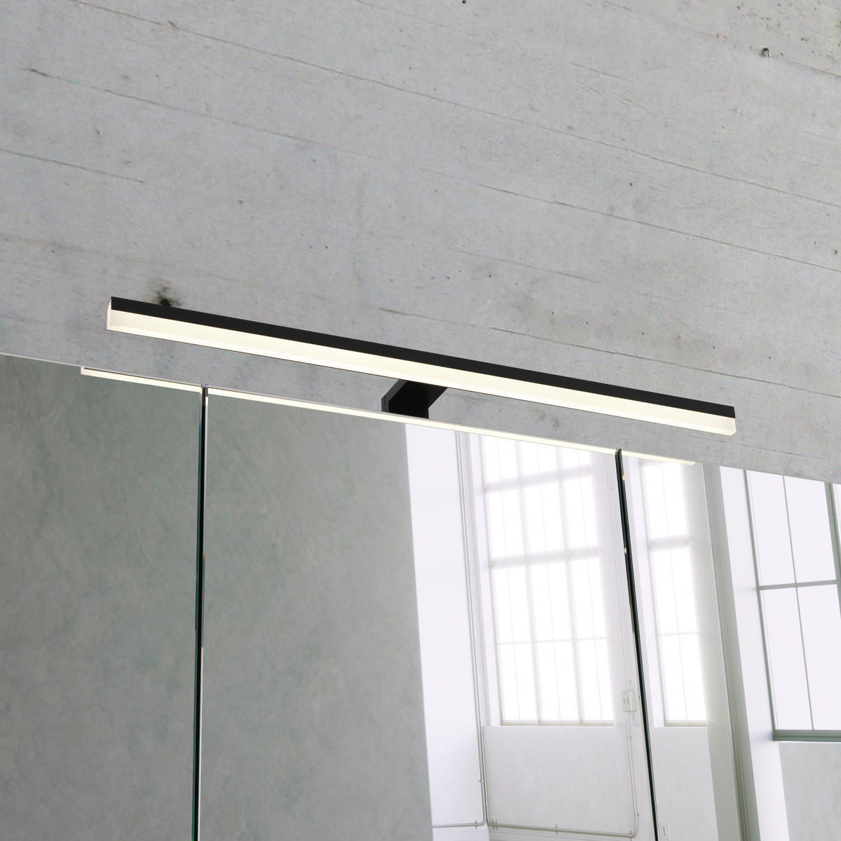 BADEZIMMER 120 cm  - Eichefarben/Schwarz, Modern, Glas/Holz (120cm) - Dieter Knoll