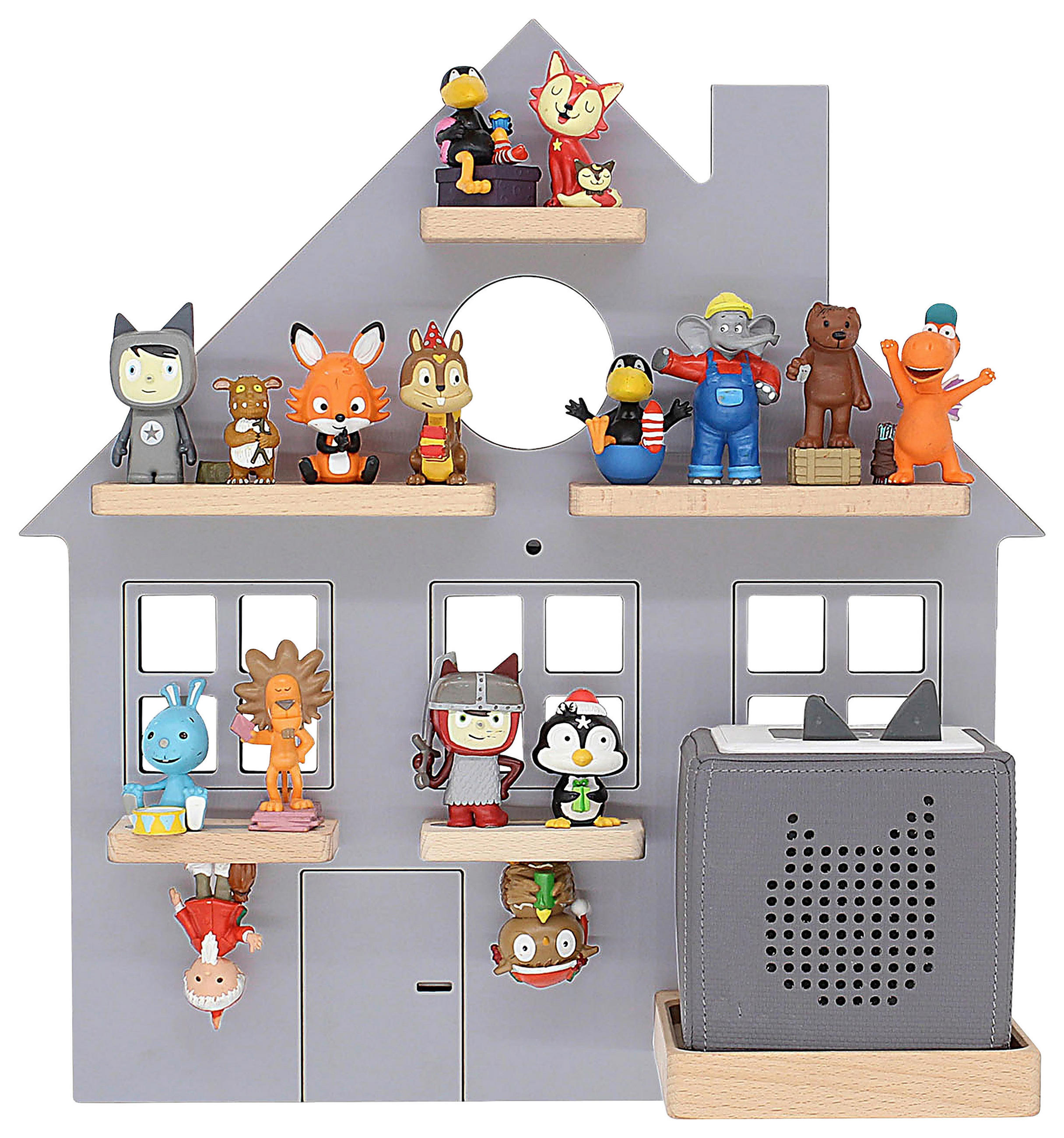 KINDERREGAL  - Grau, Modern, Holzwerkstoff (42/44/19cm) - MID.YOU