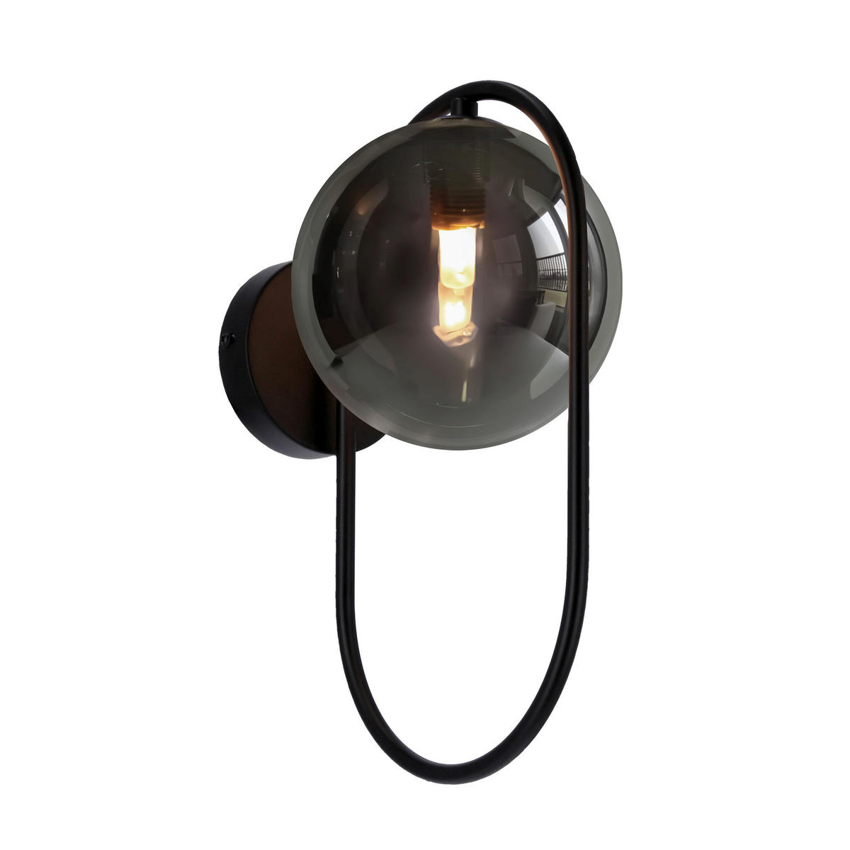 WANDLEUCHTE 22/14/32 cm   - Graphitfarben/Schwarz, KONVENTIONELL, Metall (22/14/32cm)