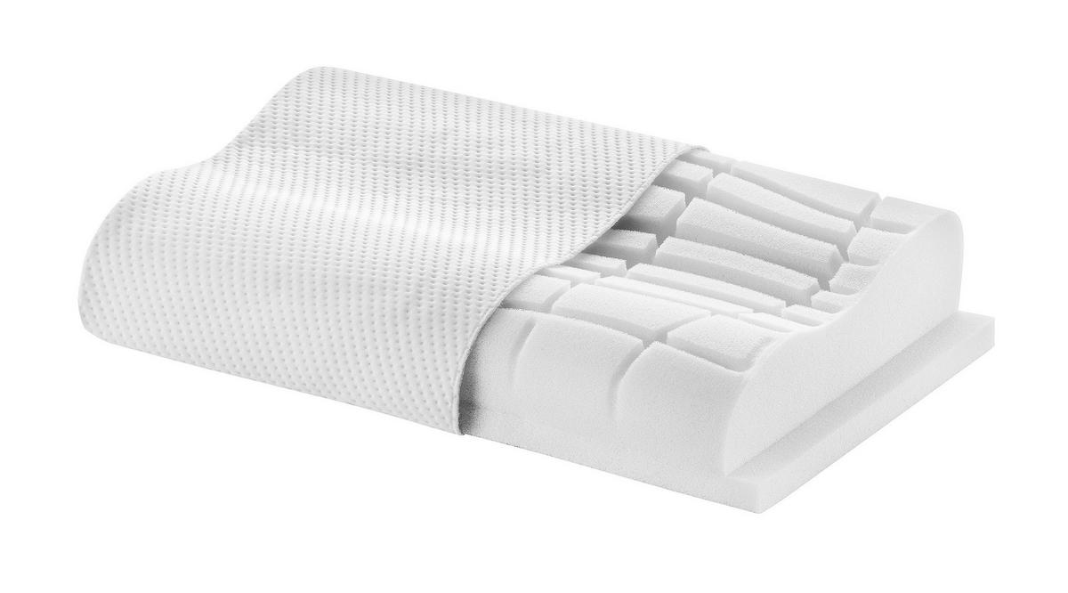 NACKENKISSEN 62/32/6,2-8 cm  - Weiß, Basics, Textil (62/32/6,2-8cm) - MID.YOU