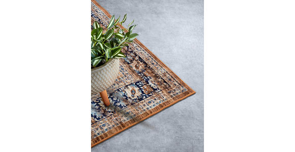VINTAGE-TEPPICH 160/230/230 cm Asya Dunkelblau, Kupferfarben - Dunkelblau/Kupferfarben, Design, Kunststoff/Textil (160/230/230cm) - Novel