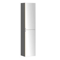 SPIEGELSCHRANK 40/180/35 cm  - Wildeiche/Edelstahlfarben, Trend, Holzwerkstoff/Metall (40/180/35cm) - Held