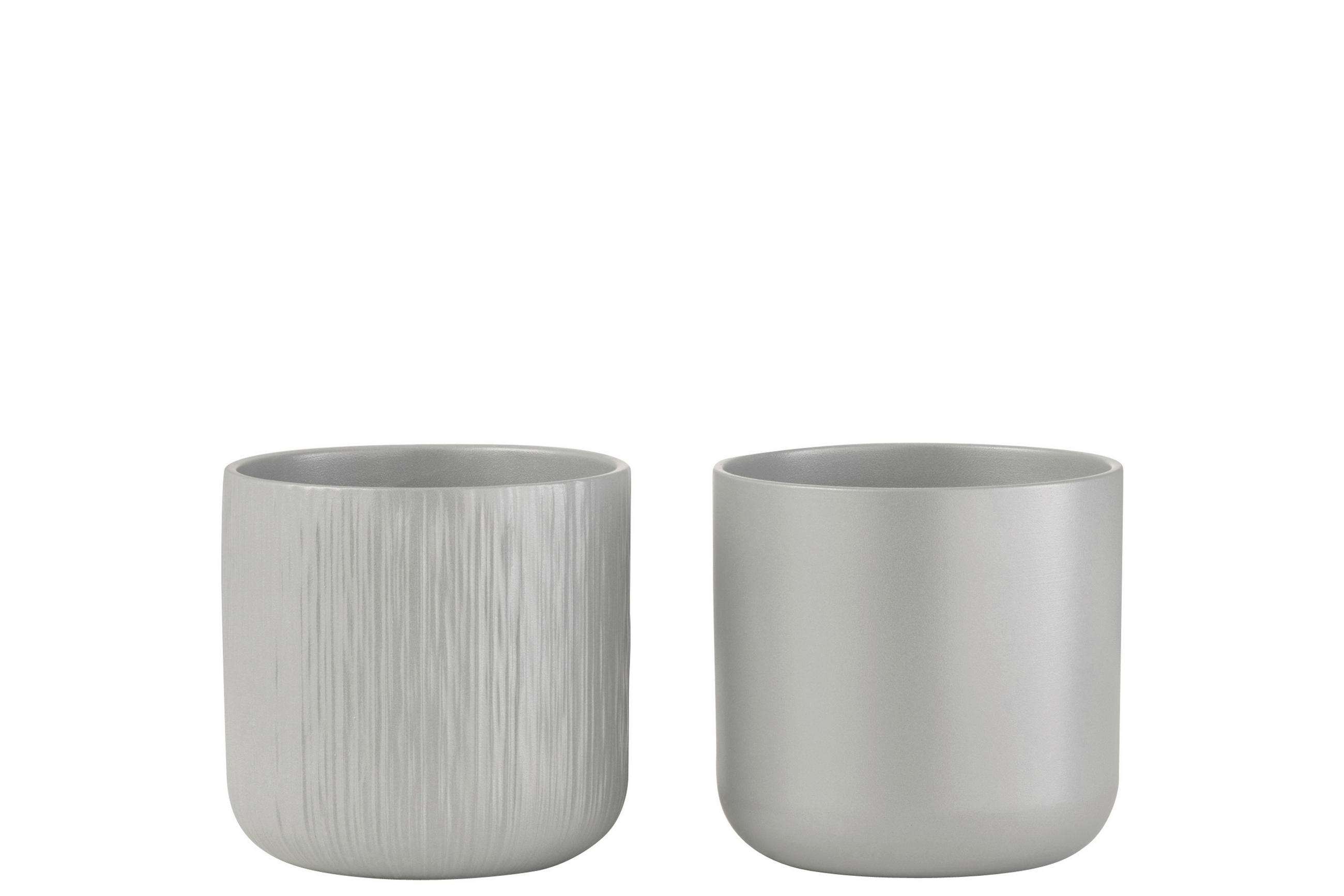 ÜBERTOPF - Grau, Basics, Keramik (18,5/18,5/18cm)