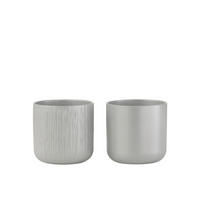 ÜBERTOPF - Grau, Basics, Keramik (18,5/18,5/18cm)