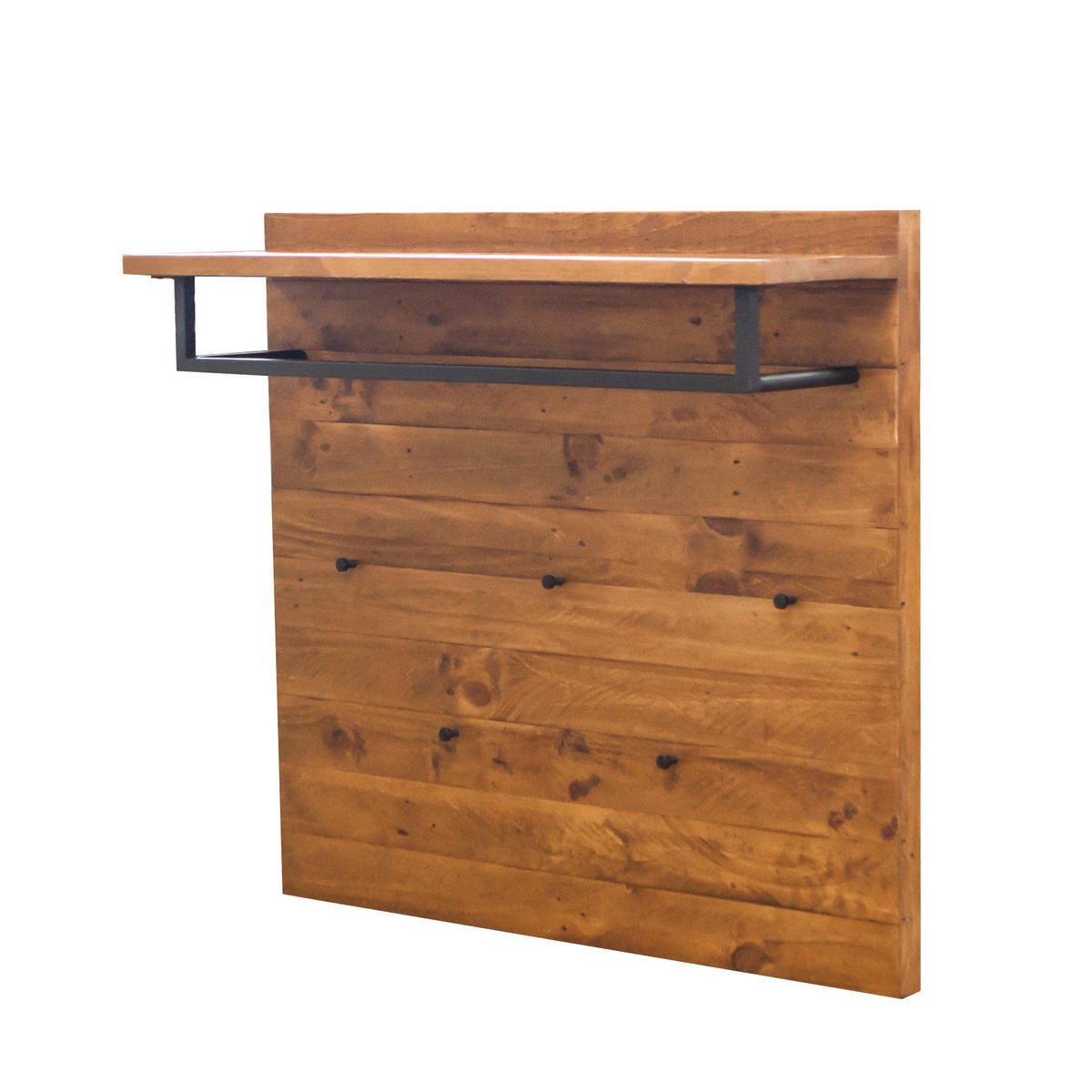 GARDEROBENPANEEL  in 100/90/30 cm  - Pinienfarben, Trend, Holz/Metall (100/90/30cm) - Ambia Home