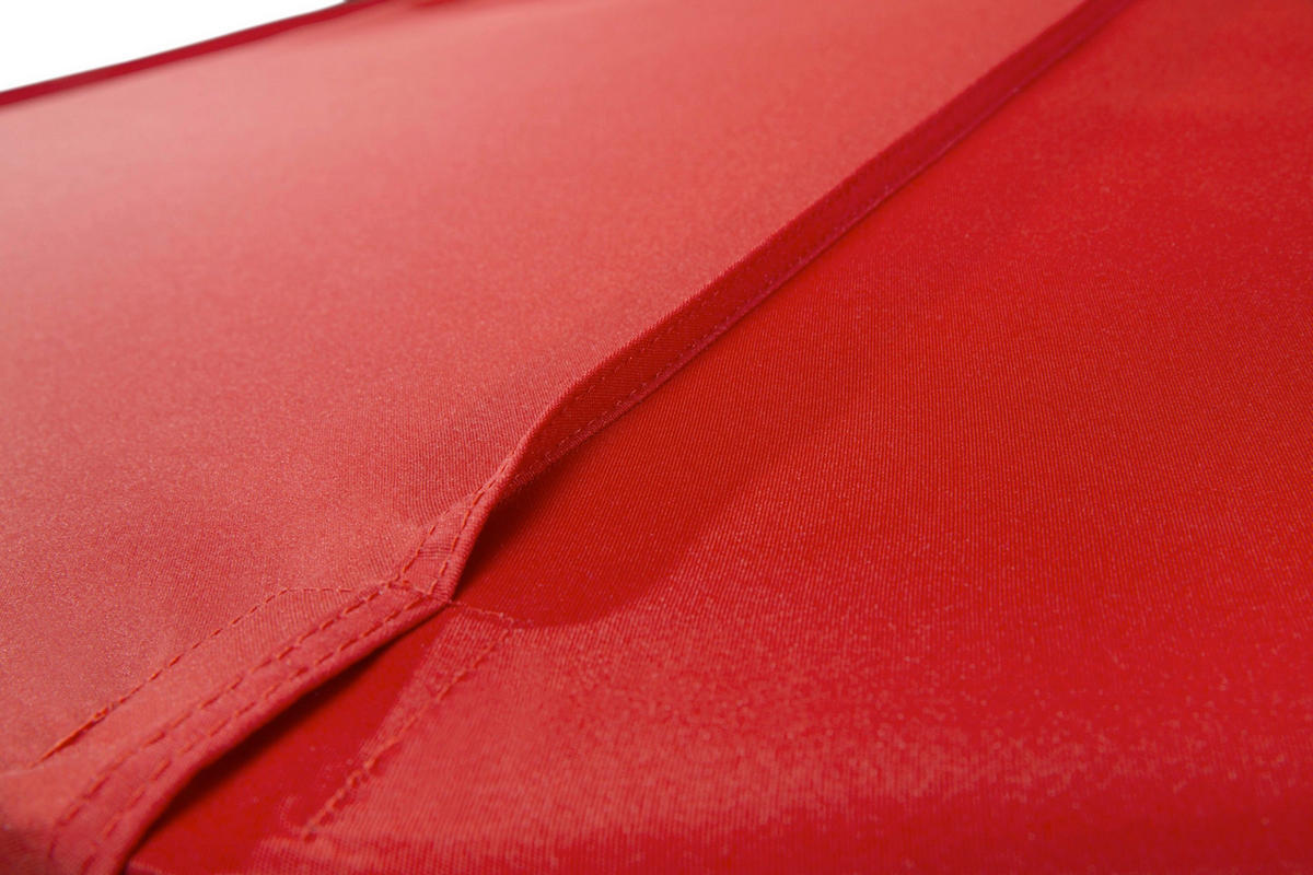 AMPELSCHIRM 400 cm Rot  - Silberfarben/Rot, Basics, Textil/Metall (400/295/400cm) - Schneider