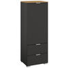 KOMMODE 40/119/42 cm  in Graphitfarben, Eiche Artisan  - Alufarben/Graphitfarben, Trend, Holzwerkstoff/Kunststoff (40/119/42cm) - Stylife