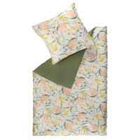 WENDEBETTWÄSCHE SW-Playful grün Renforcé 140/200 cm  - Koralle/Gelb, Basics, Textil (140/200cm) - Schöner Wohnen