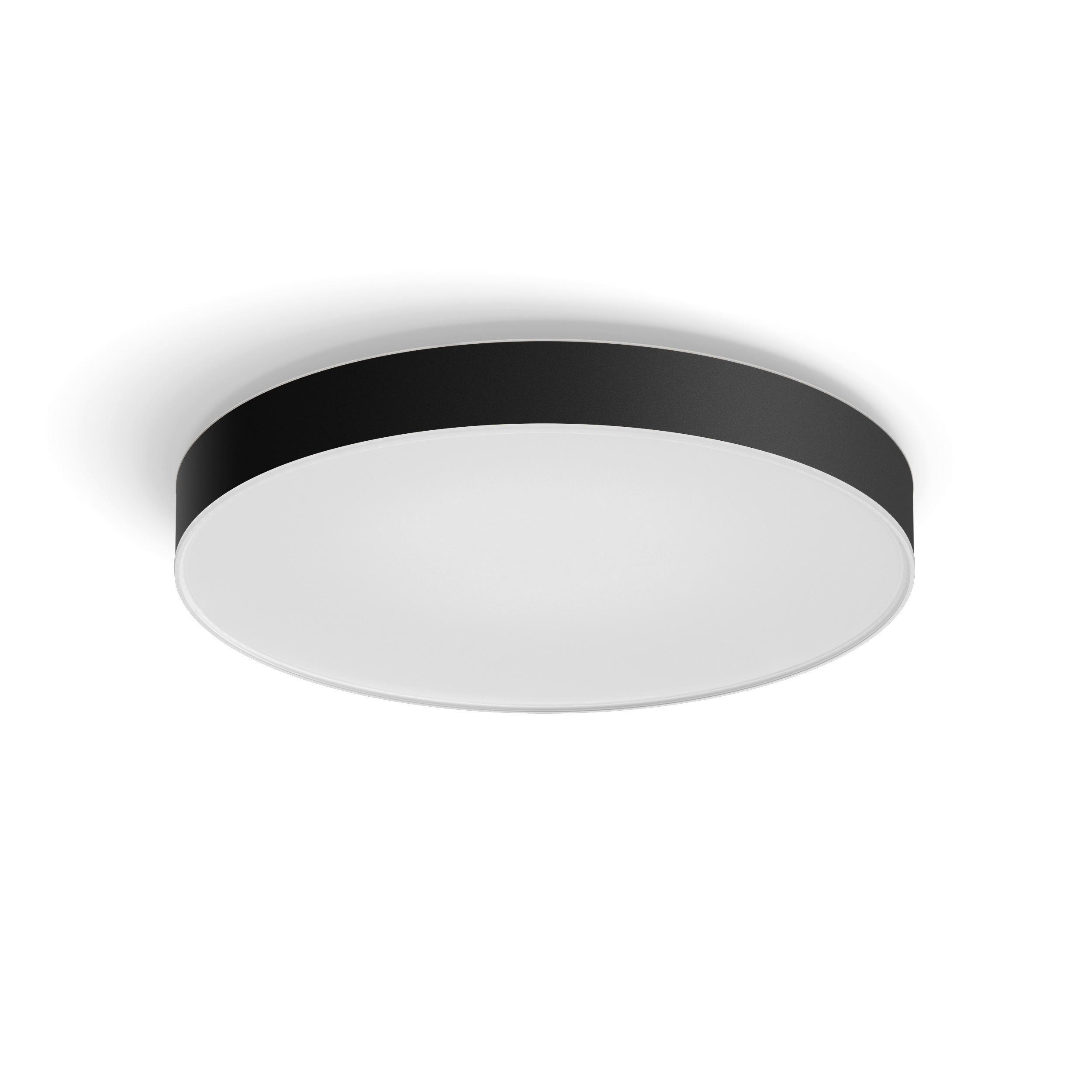 LED-DECKENLEUCHTE Enrave XL 55,1/8,4 cm   - Schwarz, Design, Metall (55,1/8,4cm) - Philips HUE
