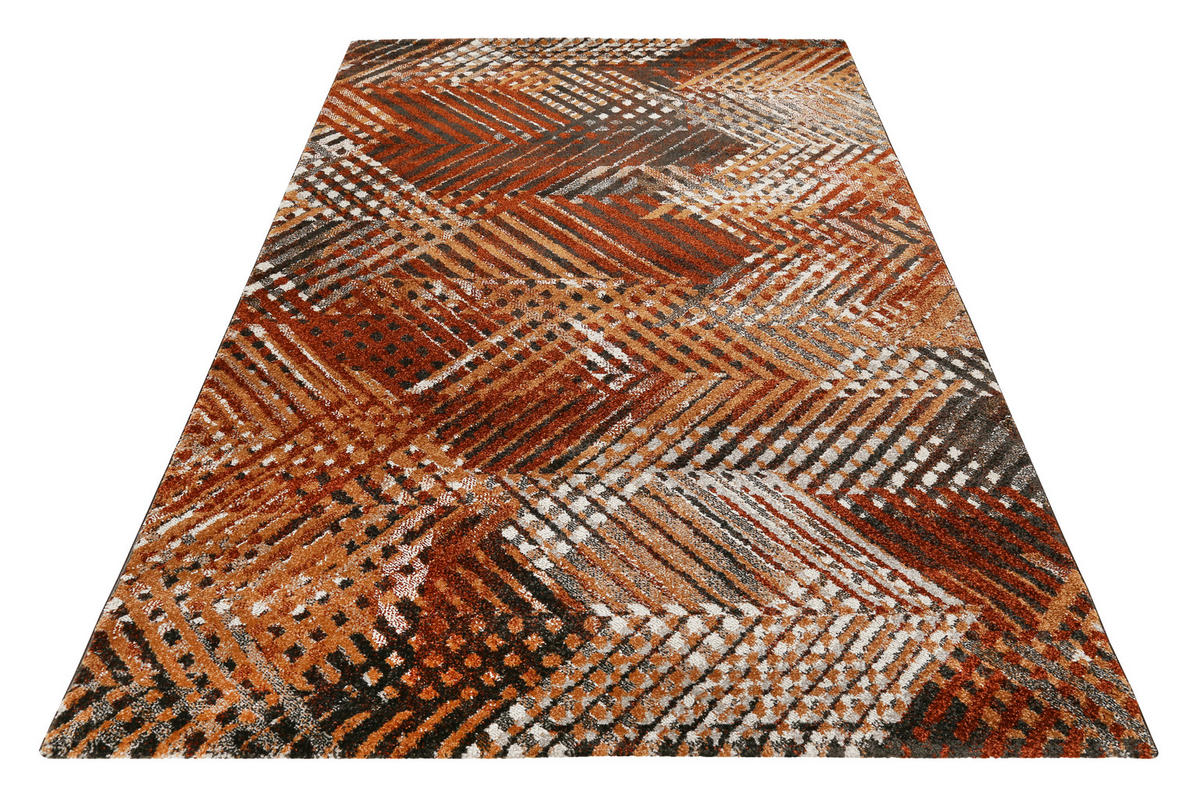 WEBTEPPICH 120/170 cm Vario Braun, Rostfarben  - Rostfarben/Braun, KONVENTIONELL, Textil (120/170cm) - Esprit