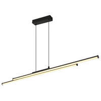 LED-HÄNGELEUCHTE 110/6/120 cm  - Schwarz/Weiß, Design, Kunststoff/Metall (110/6/120cm) - Globo