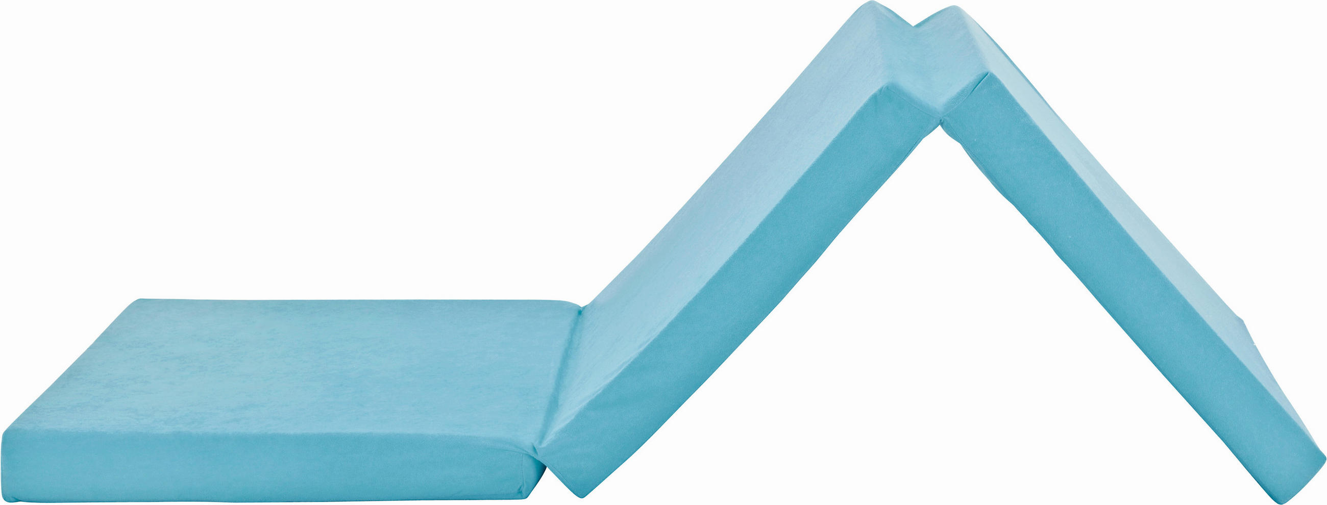 Faltmatratze Basic 189x65 cm Höhe ca.: 8 cm, H2 = mittel,  - Hellblau, KONVENTIONELL, Textil (189/65/8cm)