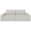 SCHLAFSOFA Webstoff Creme  - Creme/Schwarz, KONVENTIONELL, Kunststoff/Textil (256/83/115cm) - Carryhome