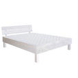 BETT 140/200 cm  in Weiß  - Weiß, Natur, Holz (140/200cm) - Carryhome