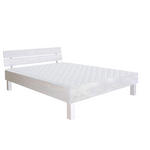 BETT 140/200 cm  in Weiß  - Weiß, Natur, Holz (140/200cm) - Carryhome