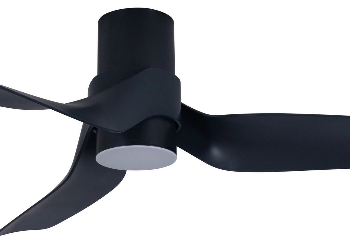 DECKENVENTILATOR   132 cm   - Schwarz, Trend, Kunststoff (132cm) - P & B