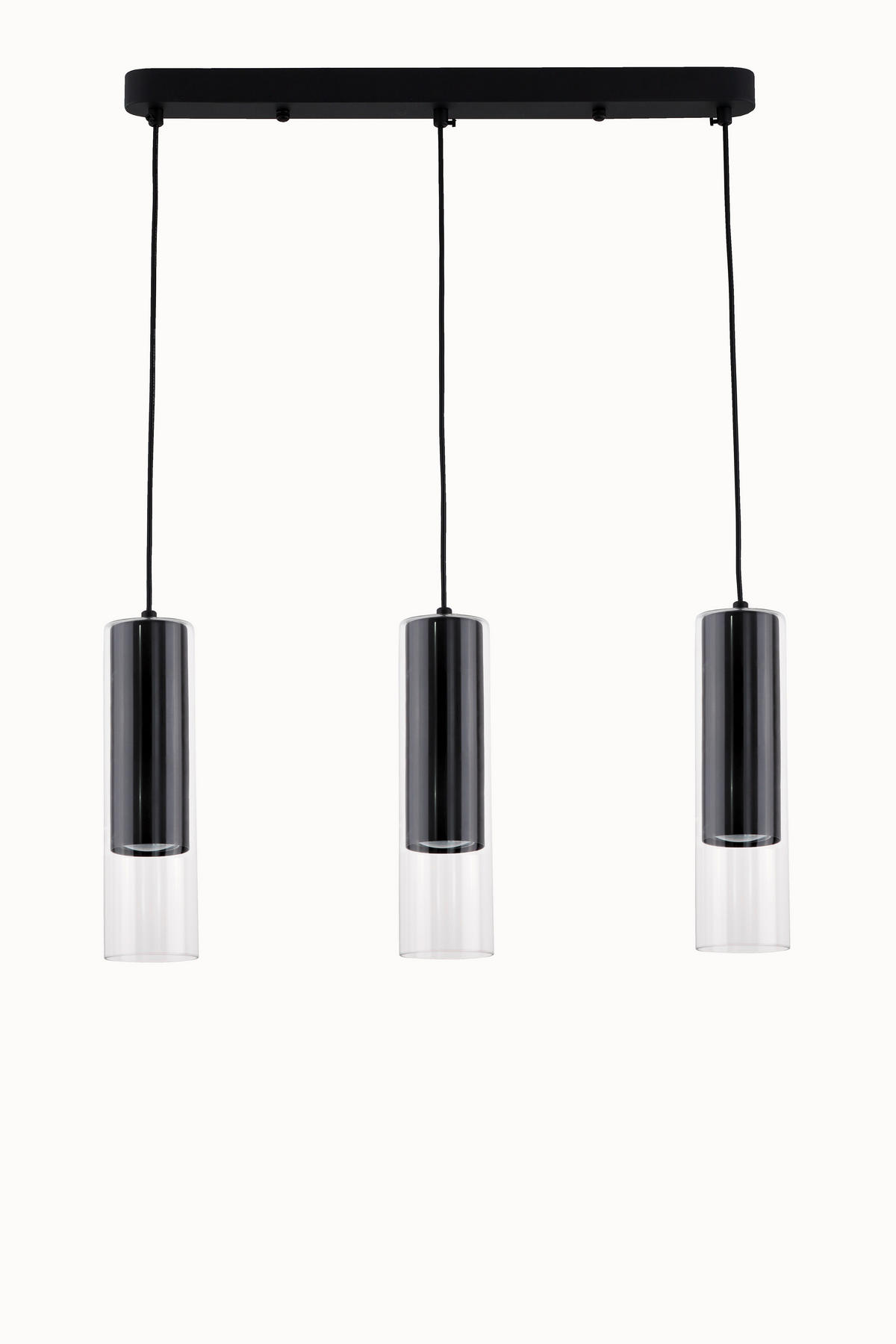 HÄNGLAMPA Manacor 50/7/150 cm  - svart, Basics, glas (50/7/150cm)