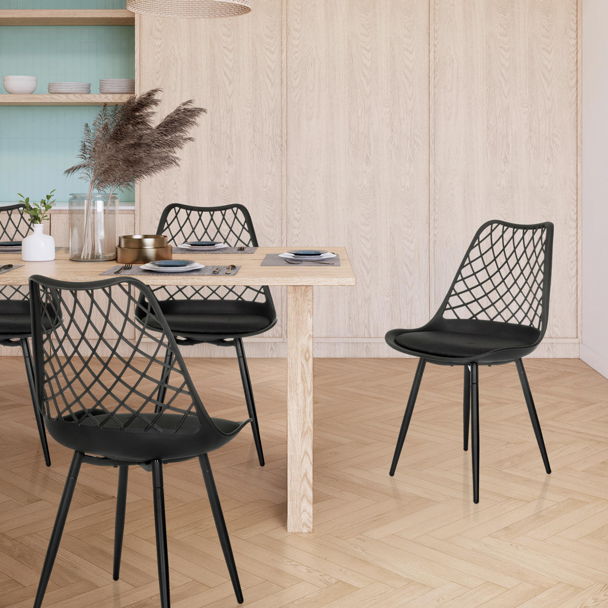 ZAHRADNÍ ŽIDLE, plast - černá, Moderní, kov/plast (48/83/57cm) - MID.YOU