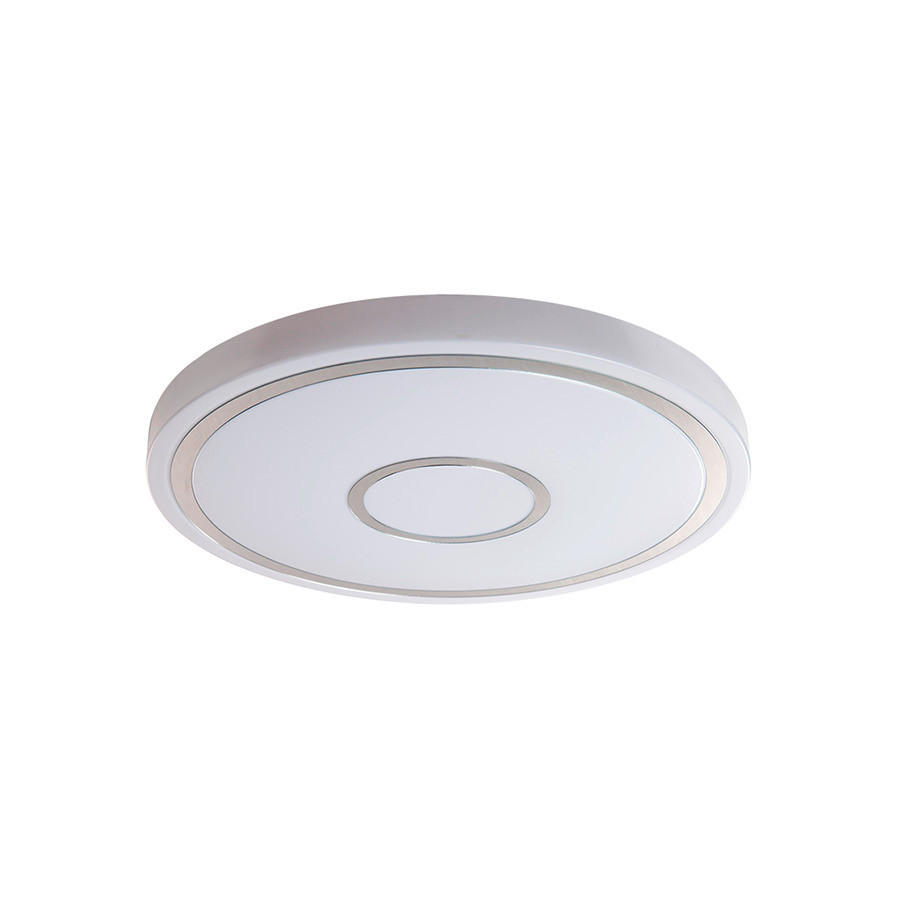 LED MENNYEZETI LÁMPA - fehér, Basics, műanyag/fém (38cm)