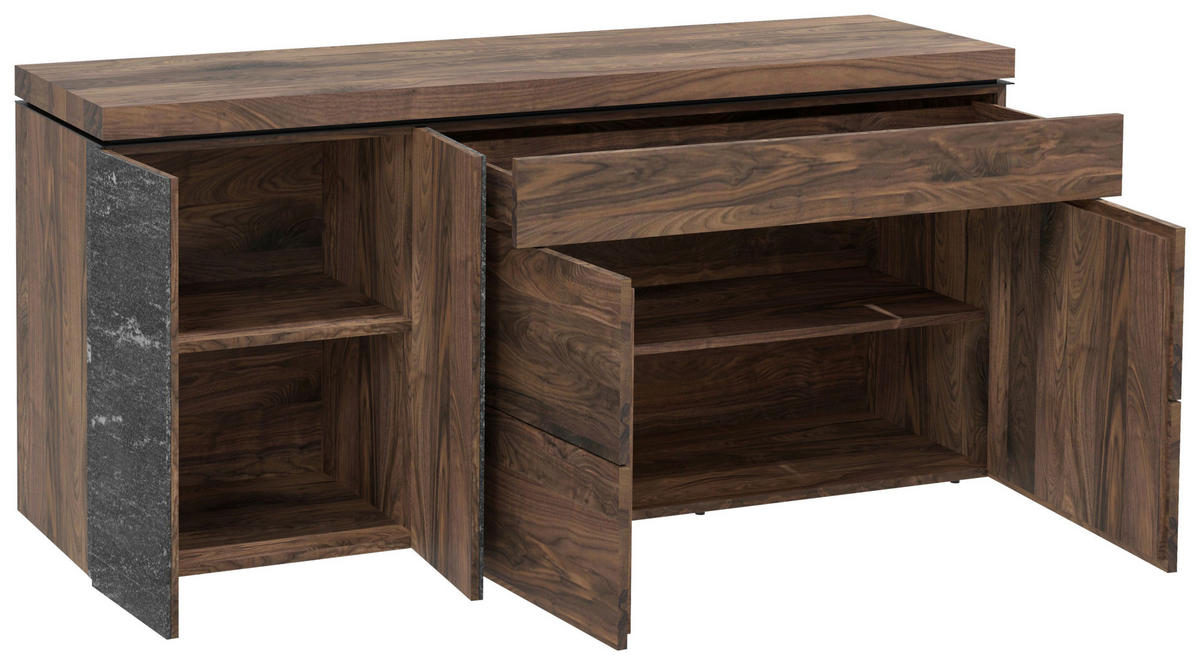SIDEBOARD  192,2/89,4/52,1 cm 1 Schublade(n)  - Eichefarben/Graphitfarben, Design, Holz/Stein (192,2/89,4/52,1cm) - Voglauer
