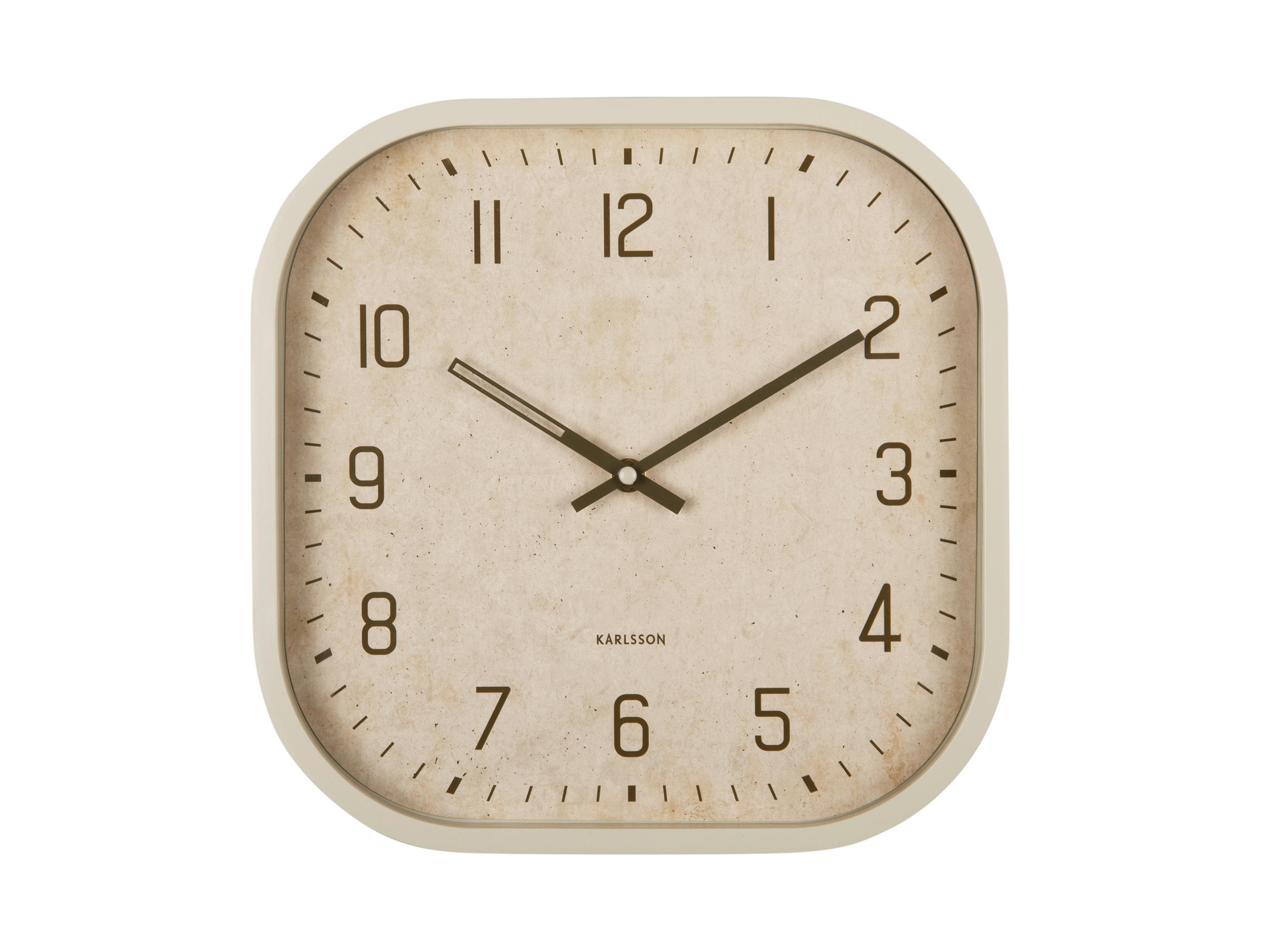WANDUHR Elemental Weiß 30/30/4 cm  - Weiß, Basics, Kunststoff (30/30/4cm) - Karlsson