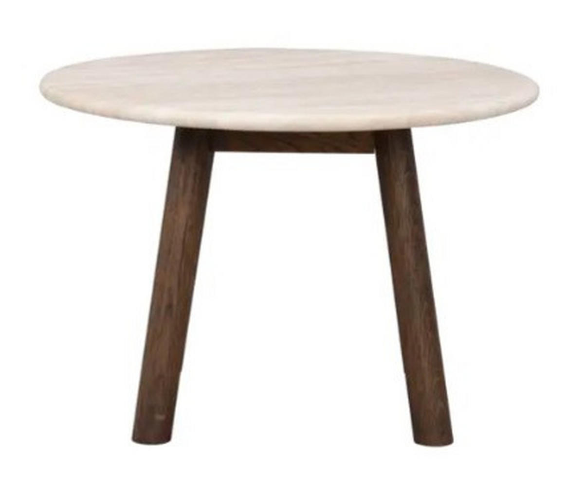 SOFFBORD i trä, sten 60/40 cm  - mörkbrun/naturfärgad, Klassisk, trä/sten (60/40cm) - Rowico