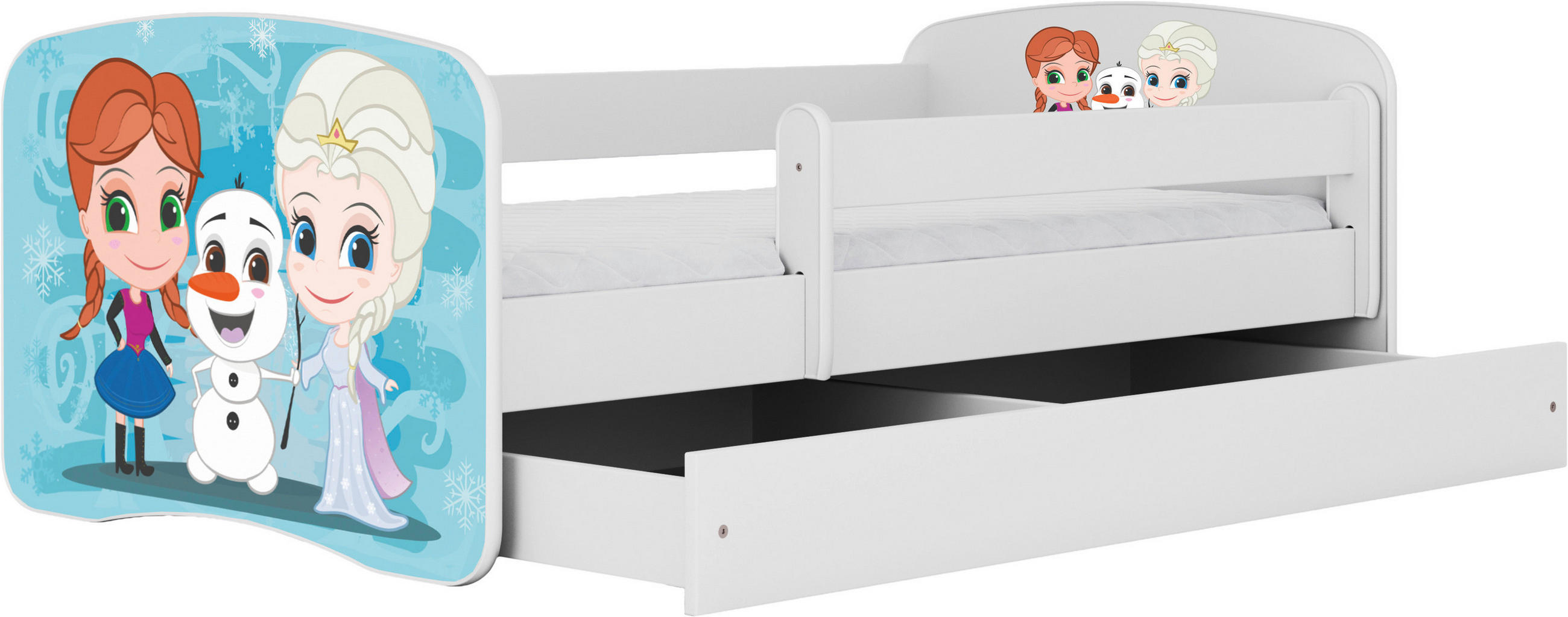 KINDER-/JUNIORBETT - Birkefarben/Weiß, MODERN, Holz/Holzwerkstoff (80/160cm) - MID.YOU