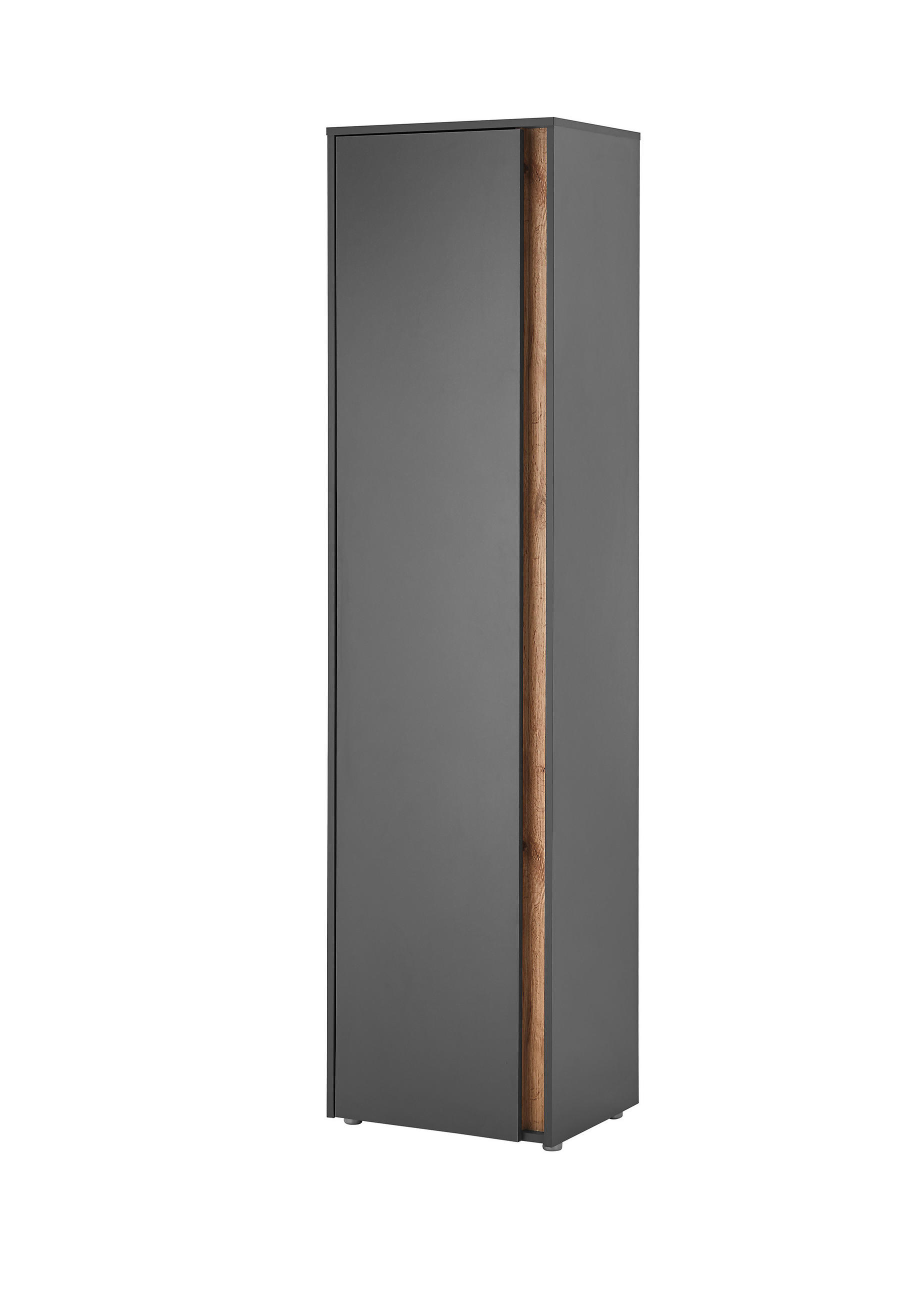 GARDEROBENSCHRANK  in 50/200/40 cm  - Anthrazit/Eiche Wotan, Design, Holzwerkstoff/Kunststoff (50/200/40cm) - Modante