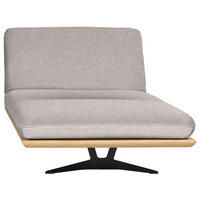 OTTOMANE Palermo Webstoff Naturfarben  - Beige/Schwarz, Design, Holz/Textil (114/92/165-218cm) - Dieter Knoll