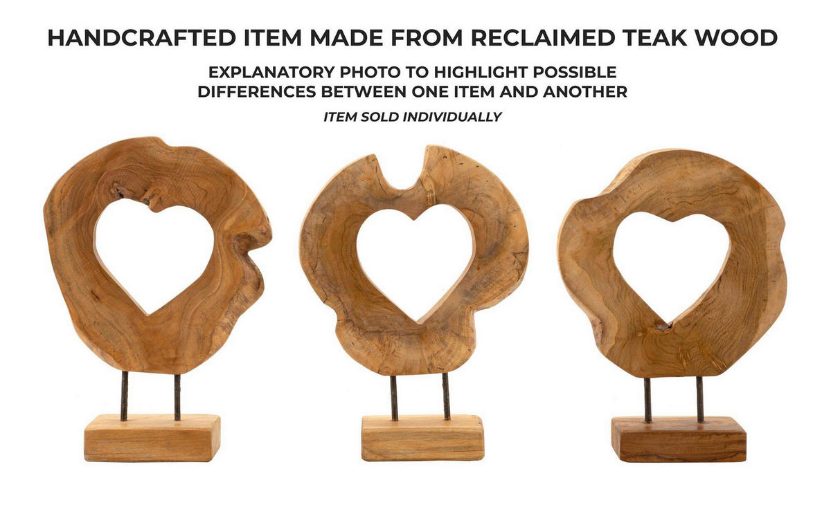 SKULPTUR - Braun, Basics, Holz (28/38/10cm)